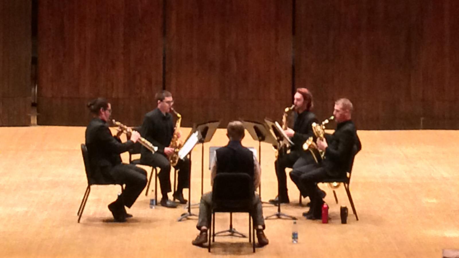 Sax quartet with guest composer David Maslanka